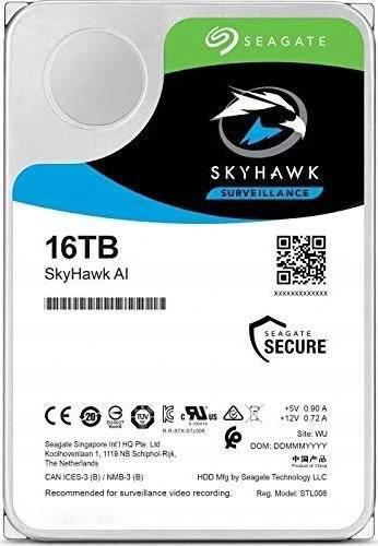 Dysk HDD Seagate SkyHawk AI ST16000VE002 16TB - obrazek 3