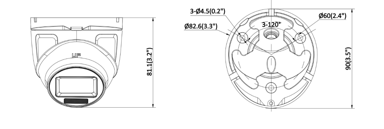 Kamera 4w1 Hilook by Hikvision kopułka 2MP TVICAM-T2M-20DL 2.8mm - obrazek 4