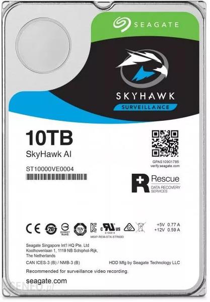 DYSK HDD Seagate SkyHawk AI ST10000VE001 10TB - obrazek 5
